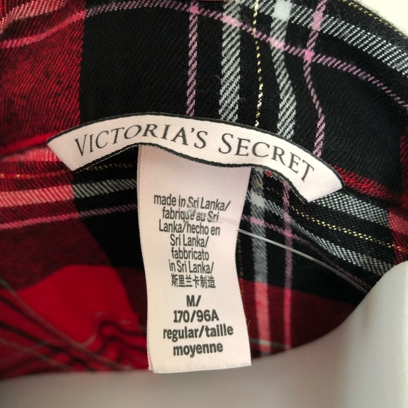 Victoria’s Secret M Plaid Flannel Button Down Top - Picture 2 of 8